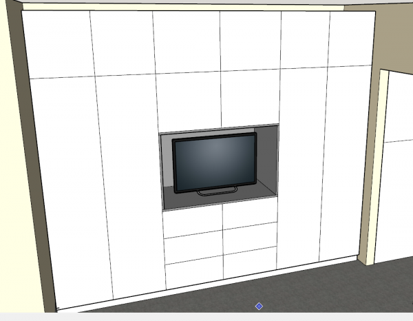 Dressing cu spatiu pentru TV - Image 7