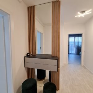 Hol suspendat __ exterior MDF AGT 3023 Supramat Dolphin Grey __ usi MDF infoliat NettFront Gri Metal Ultra Mat __ tip-on Blum __