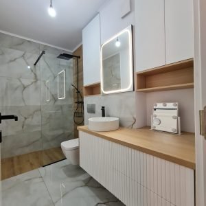 1 Baie usi riflate by cncwoodskillsPUNCTom Stejar Vicenza Egger Mobila Cluj 2024 Mdf Alb Lucios